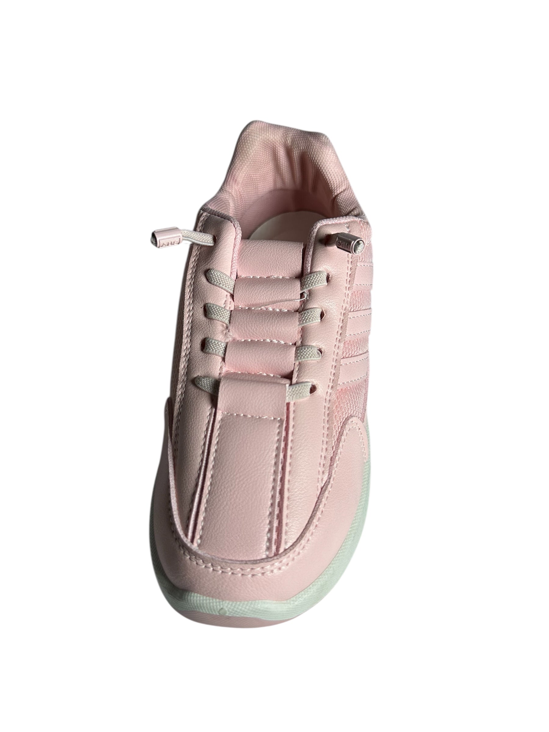 Pink Stretch Lace Comfort Sneakers for Women
