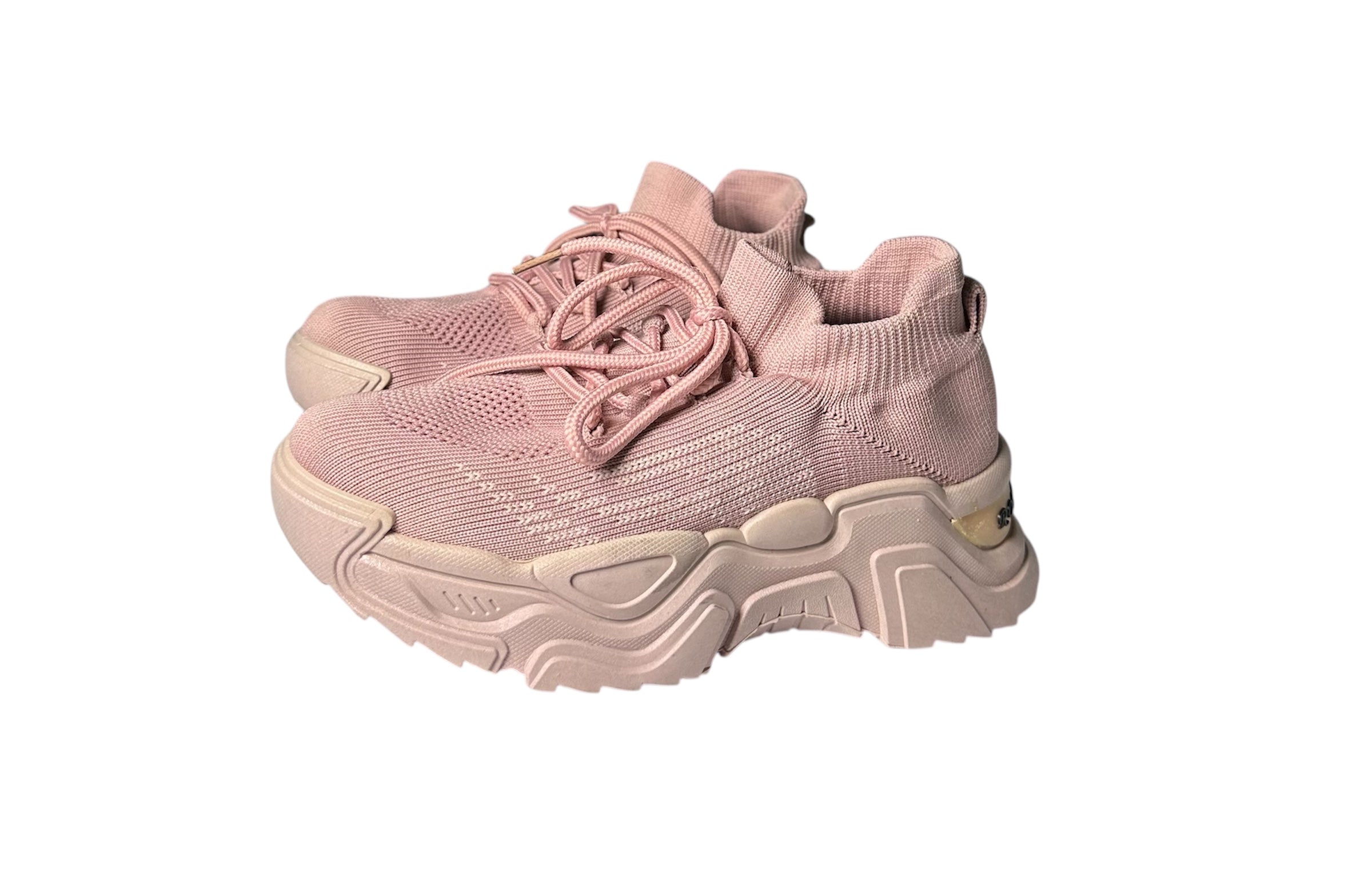 Pink Double Sole Jogger Shoes – 2 Inch Height Increase