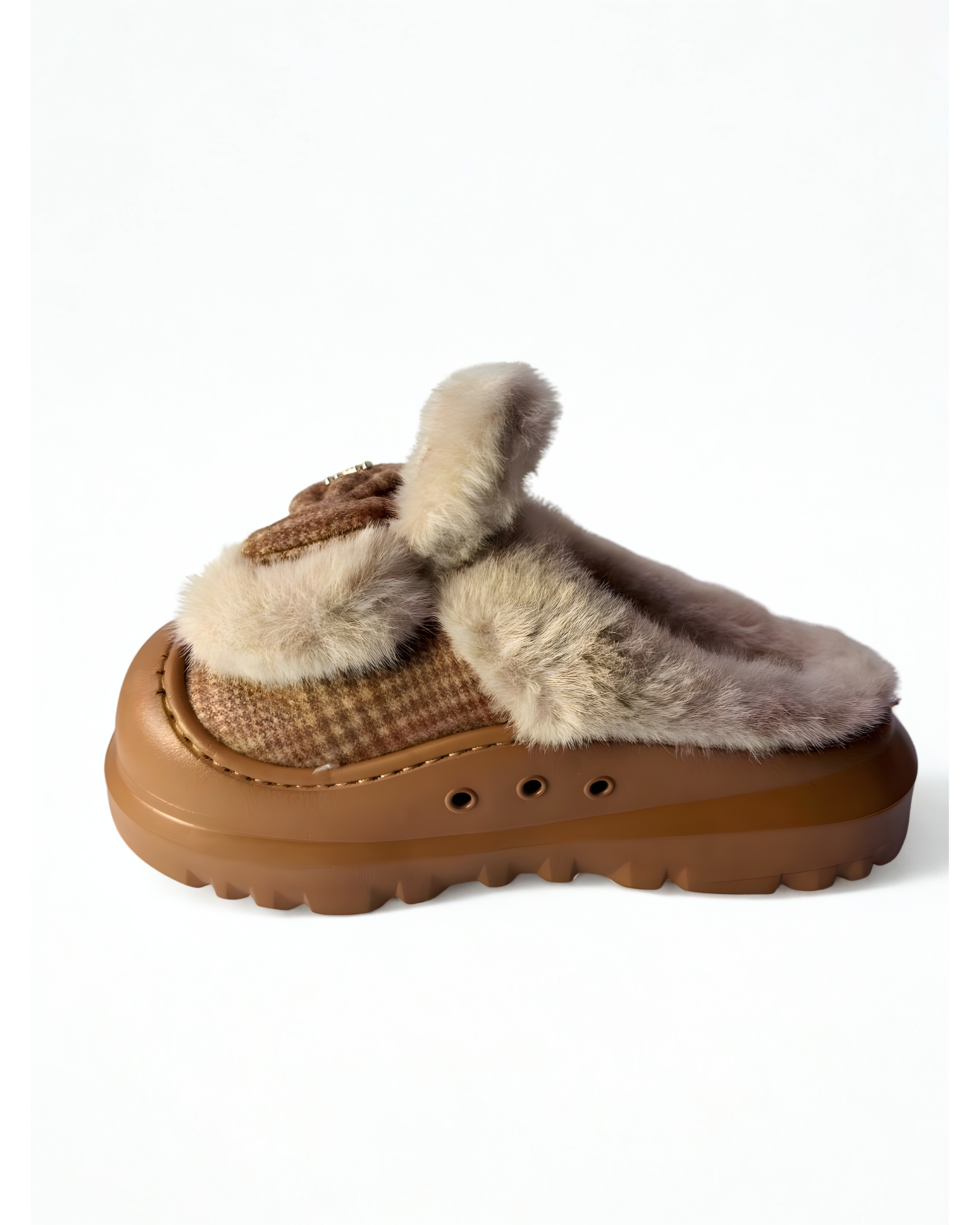 Winter Fur Slippers for Women | Soft Medicated Sole Warm Slippers