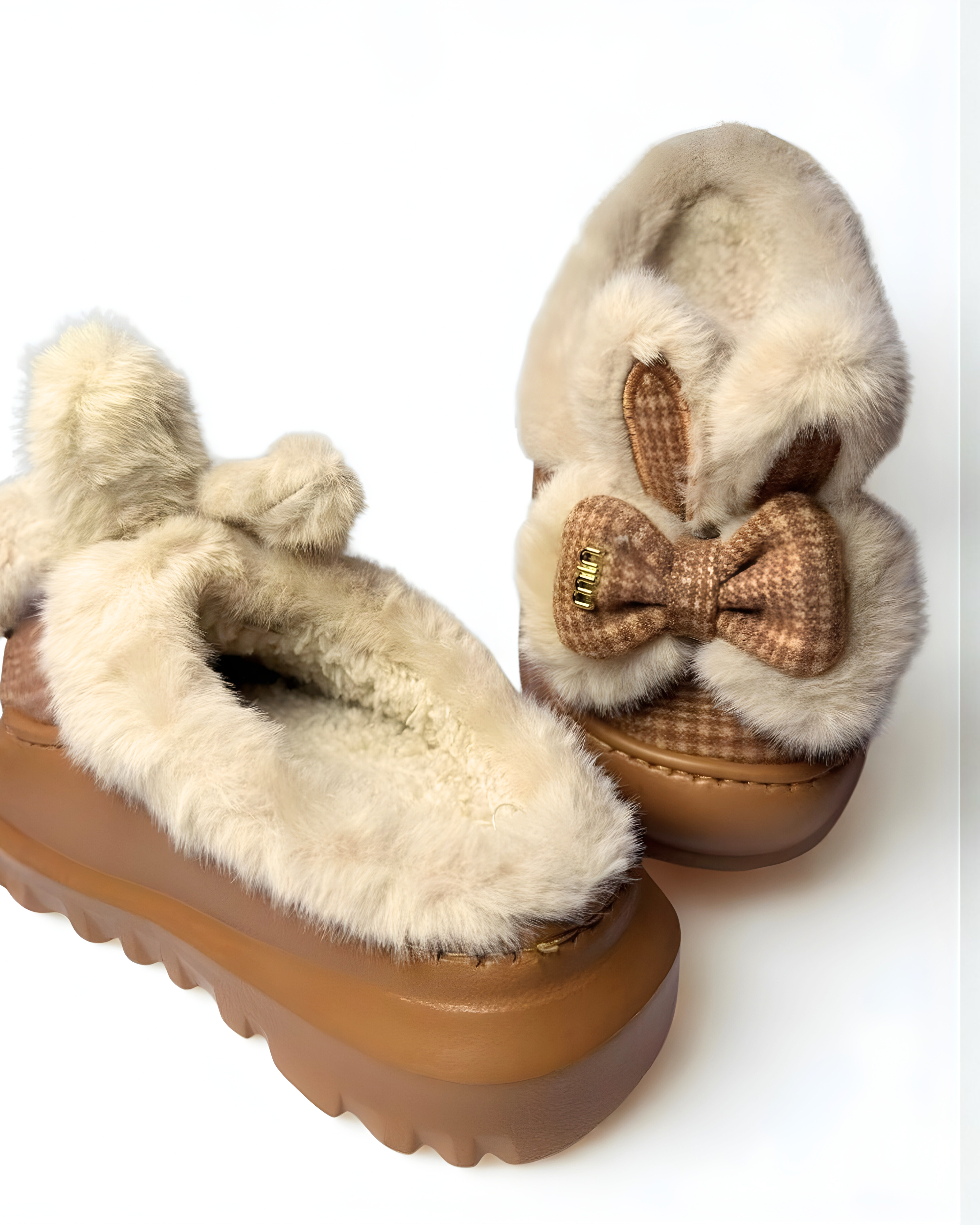 Winter Fur Slippers for Women | Soft Medicated Sole Warm Slippers